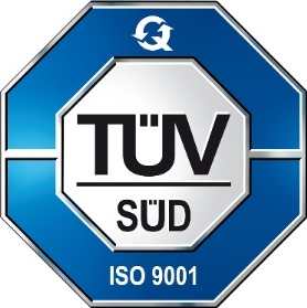 SUNRISE was ISO9001 certificated by TUV.